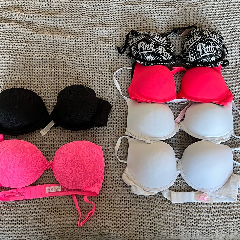 Set of 6 Bras.  Great Condition. Sold as a set only